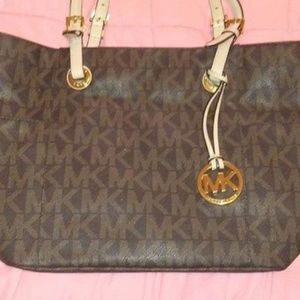 Michael Kors Bags | Mk Pattern Brown Tote Bag